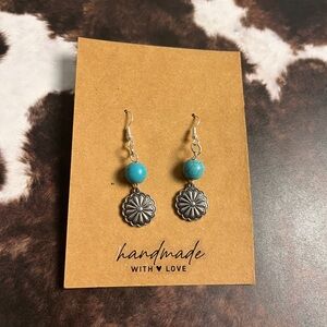 Handmade Silver and Turquoise Earrings